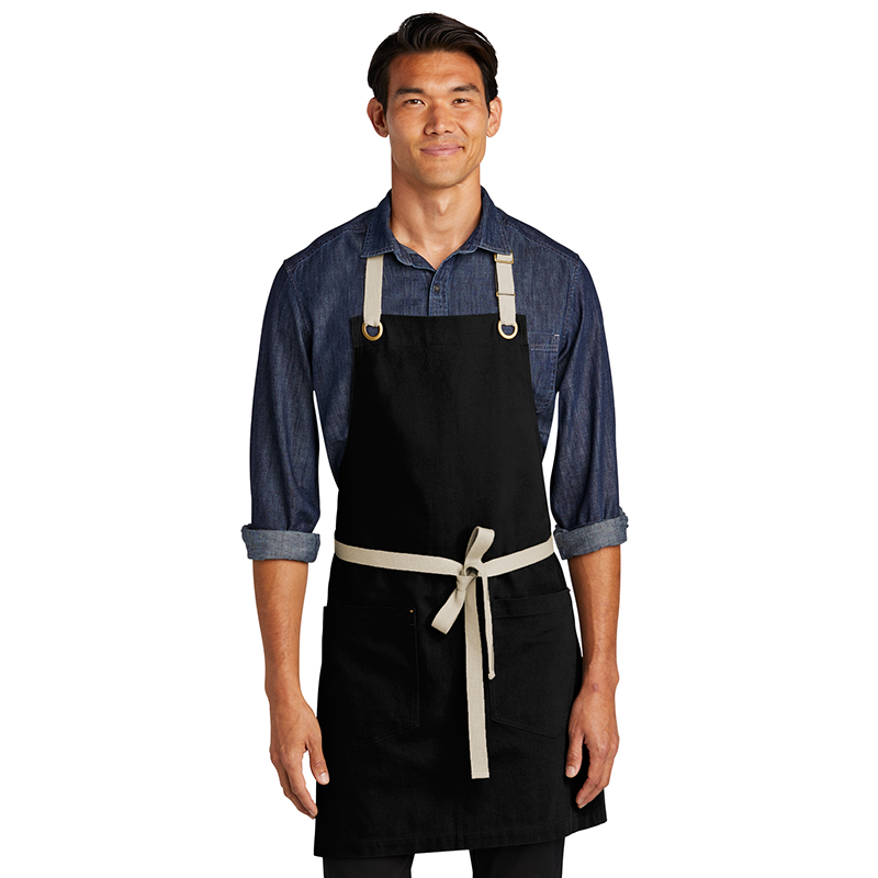 Black-Stone Port Authority A815 Canvas Full-Length Two-Pocket Apron (Executive chef %100 cotton)