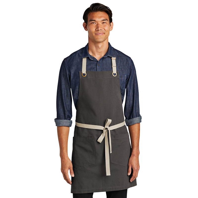 Magnet, Stone Port Authority A815 Canvas Full-Length Two-Pocket Apron (Executive chef %100 cotton)