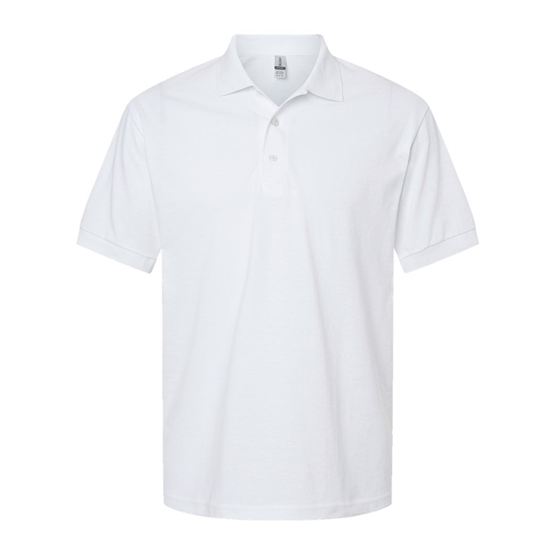 White Dryblend® Jersey Polo - Gildan 8800