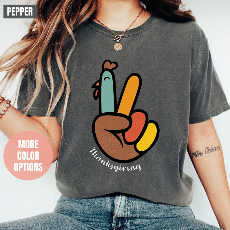 Peace Sign Comfort Colors T-Shirt (S-M-L-XL)