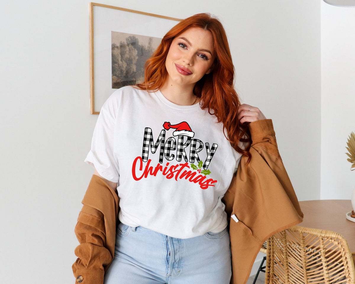 Christmas T-Shirt, Christmas Shirt for Women, Christmas Crewneck Shirt, Holiday Tee, Christmas Gift Shirt, Merry Christmas T-Shirt, Xmas Tee