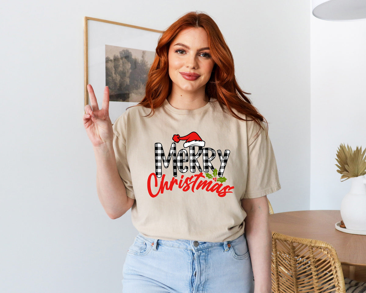 Christmas T-Shirt, Christmas Shirt for Women, Christmas Crewneck Shirt, Holiday Tee, Christmas Gift Shirt, Merry Christmas T-Shirt, Xmas Tee
