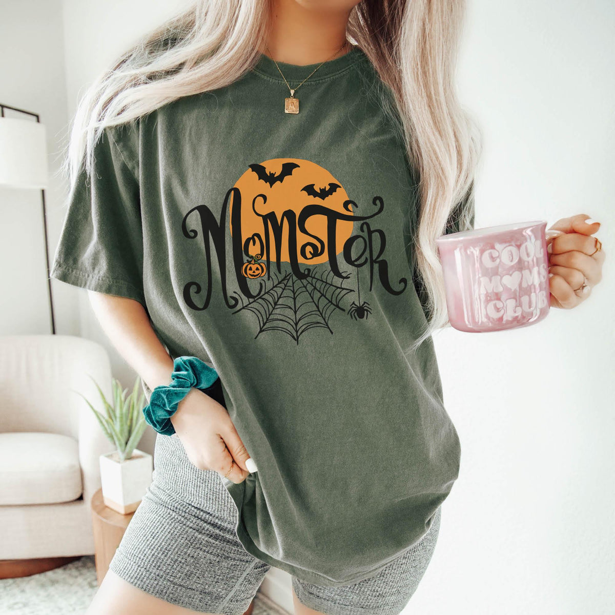 Momster Sweatshirt, Halloween Mom Shirt, Women Halloween Shirts, Comfort Colors®, Halloween Gifts, Funny Halloween Shirts, Pumpkin T-shirts