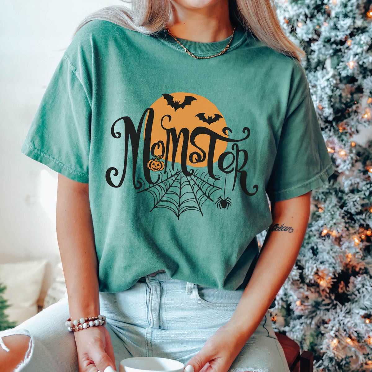 Momster Sweatshirt, Halloween Mom Shirt, Women Halloween Shirts, Comfort Colors®, Halloween Gifts, Funny Halloween Shirts, Pumpkin T-shirts