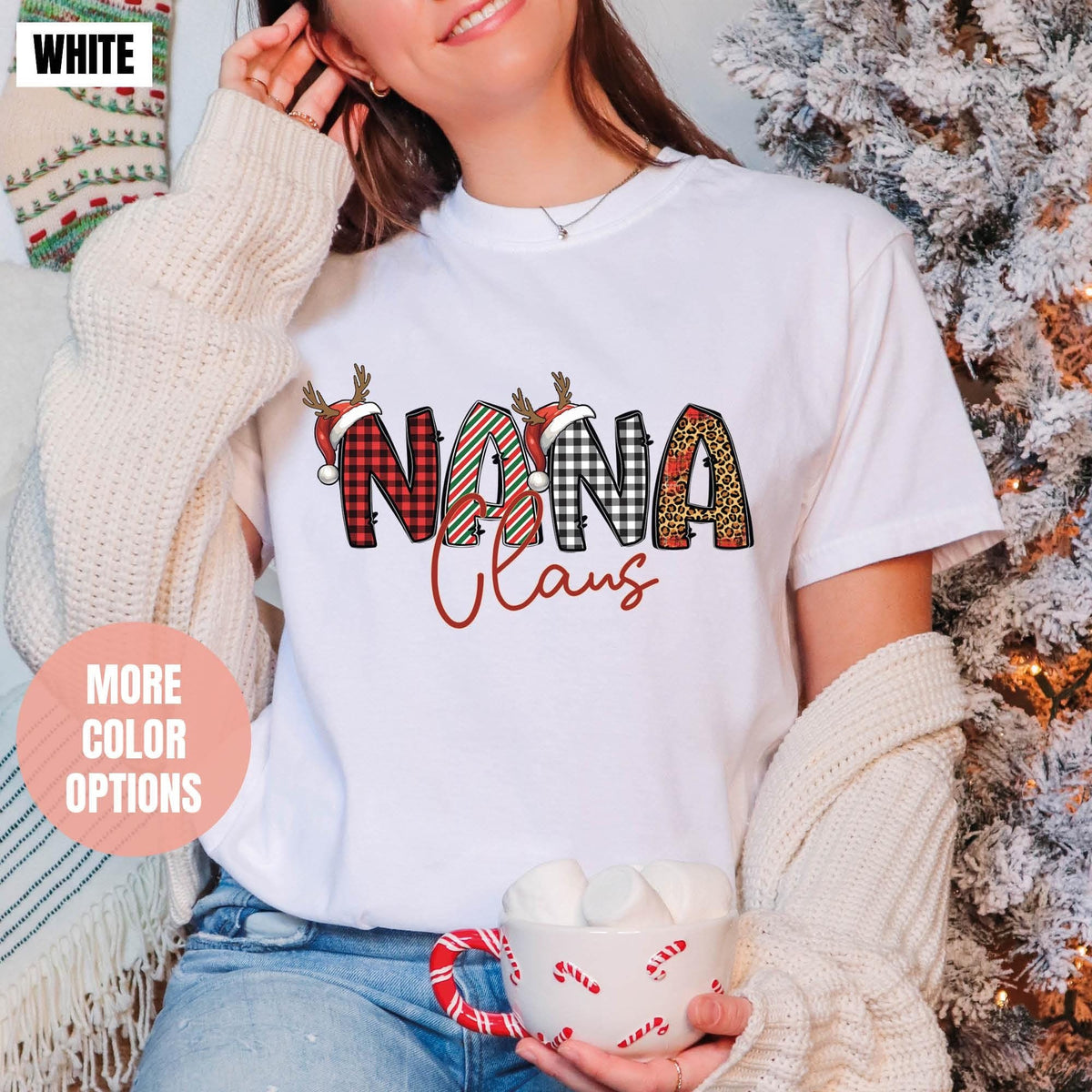 Nana Claus Gift Shirt, Nana Christmas Shirt, Comfort Colors®, Nana Claus Shirt, Family Claus T-shirt, Nana Claus Christmas Gift, Nana Claus