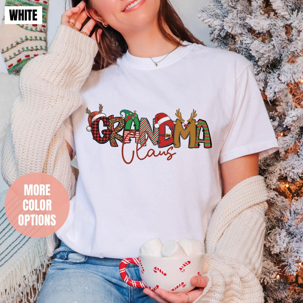 Christmas Grandma Claus Shirt, Grandma Claus Shirt, Comfort Colors®, Grandma Shirt, Christmas Gift for Grandma, Xmas Grandma, Grandma Gifts
