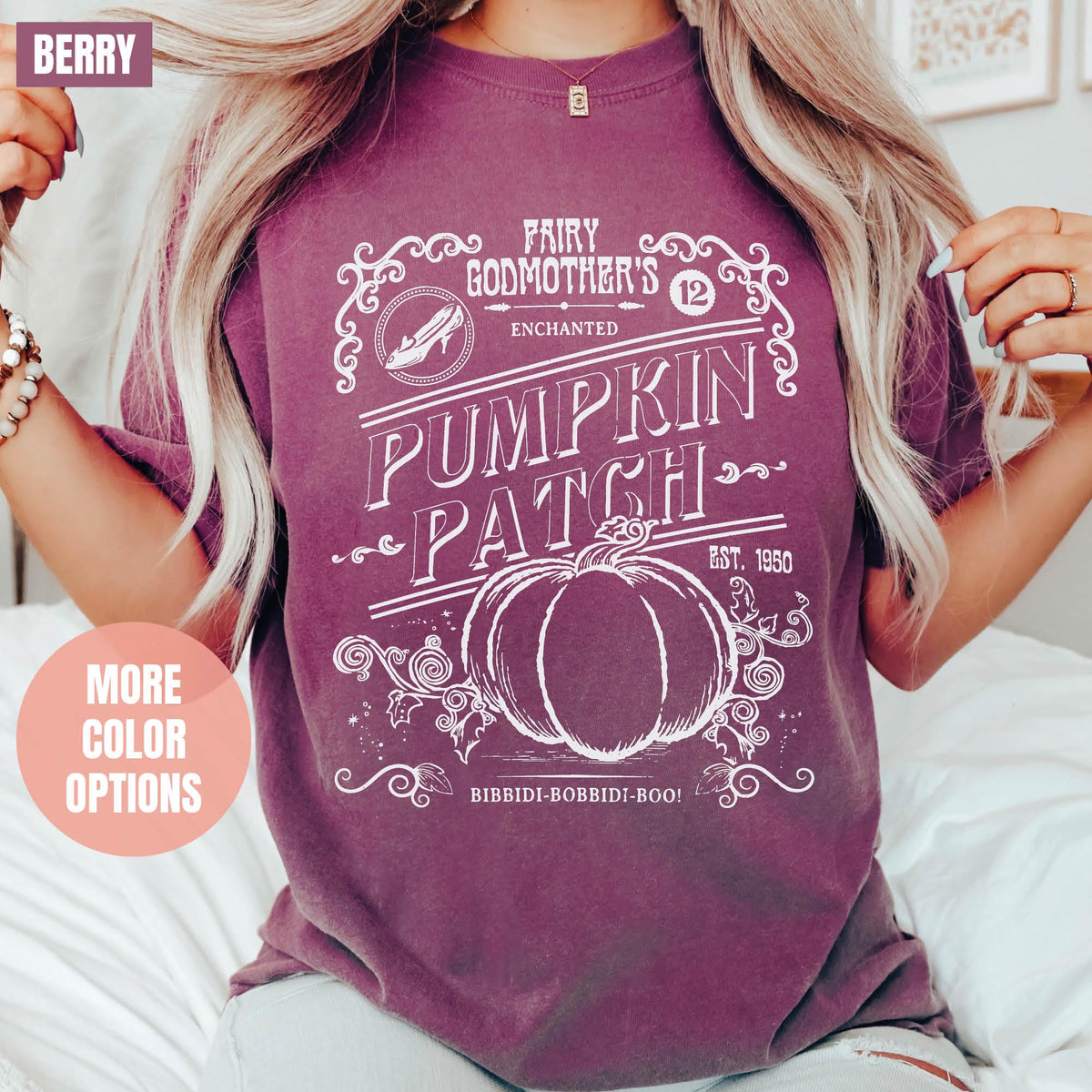 Fairy Godmother's Enchanted Pumpkin Patch Shirt, Comfort Colors®, Halloween Shirt, Halloween Party Shirt, Spooky Season, Pumpkin Patch Shirt