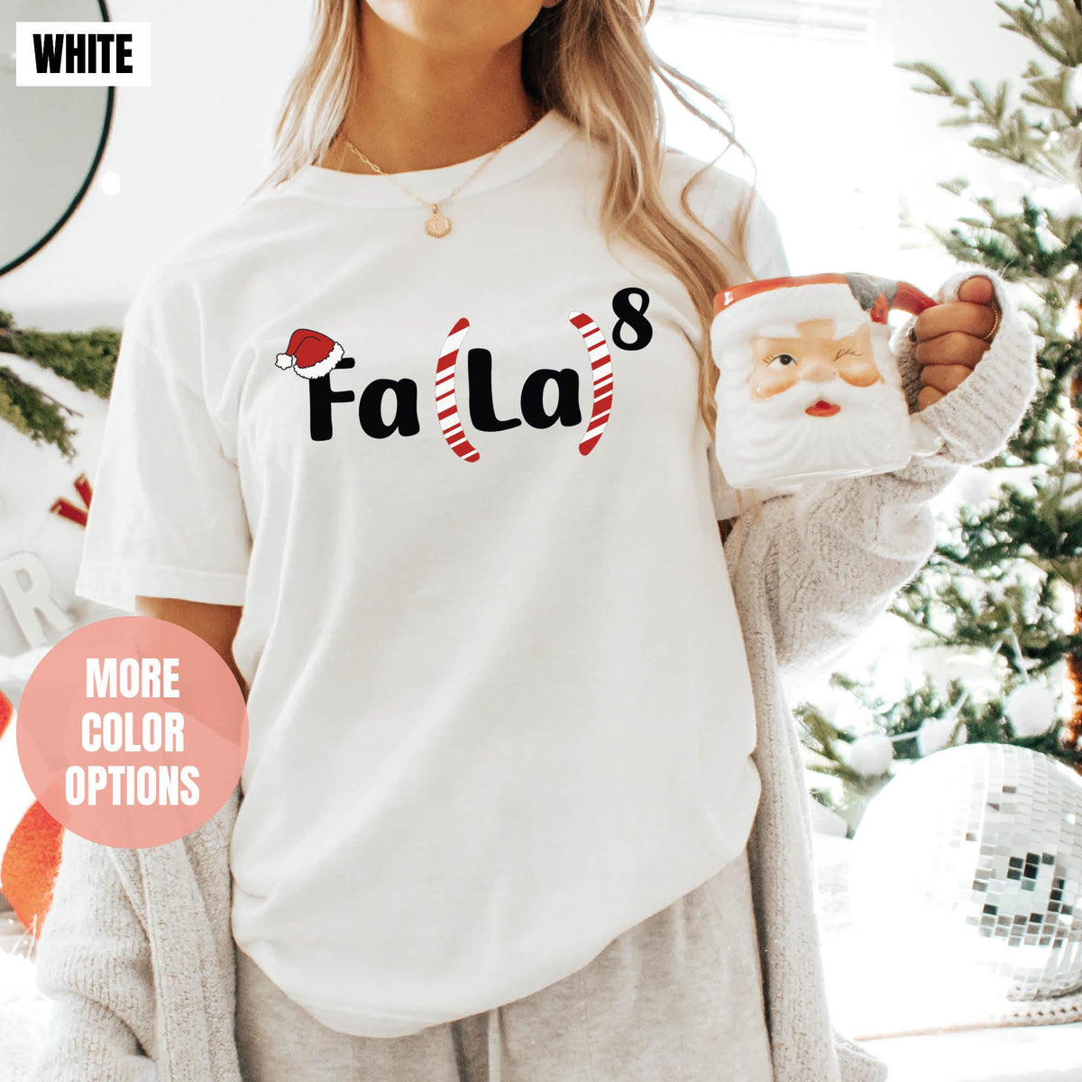 Christmas Math Teacher Shirt, Math Fa La La Shirt, Comfort Colors®, Christmas Teacher T-shirts, Funny Math Teacher Shirts, Math Xmas Shirts