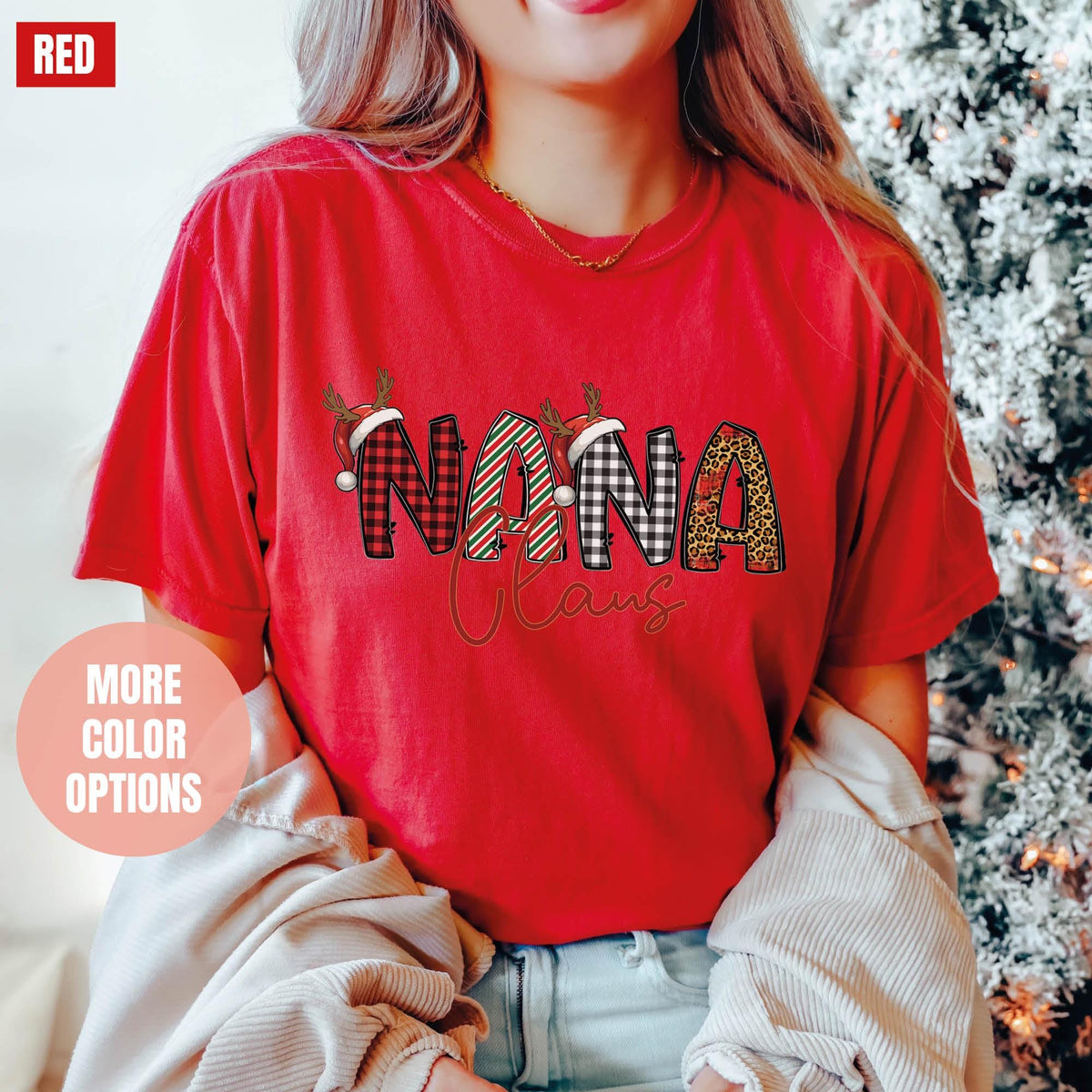 Nana Claus Gift Shirt, Nana Christmas Shirt, Comfort Colors®, Nana Claus Shirt, Family Claus T-shirt, Nana Claus Christmas Gift, Nana Claus