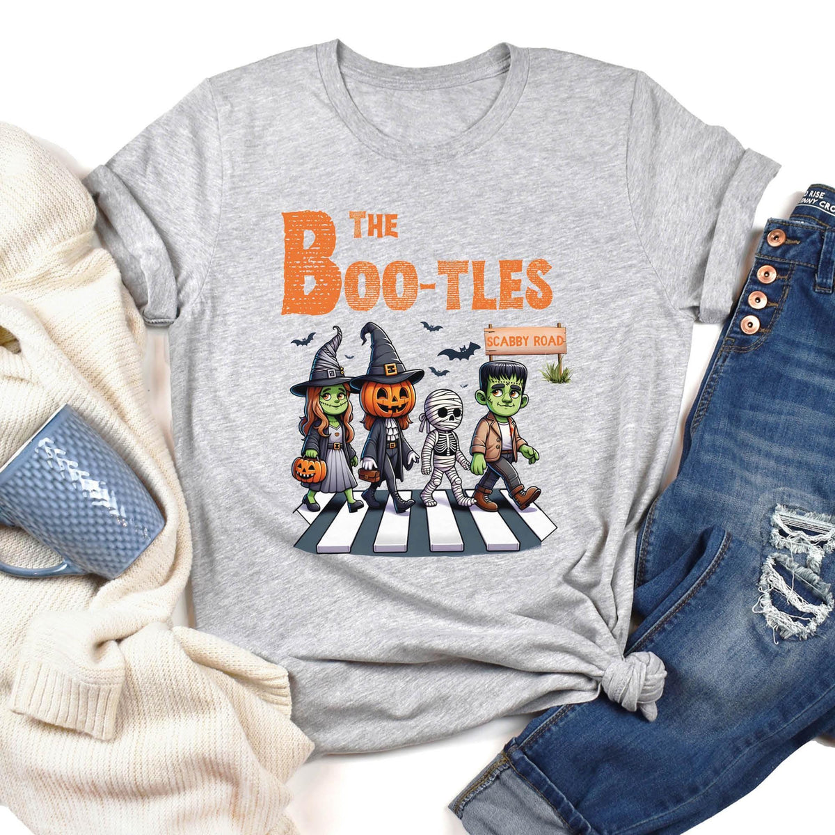 The BOOTLES Shirt, Cute Halloween Tee, Funny Parody Shirt, The Boo-tles Parody Halloween Tee, Scabby Road Shirt, Halloween Music Lover Shirt