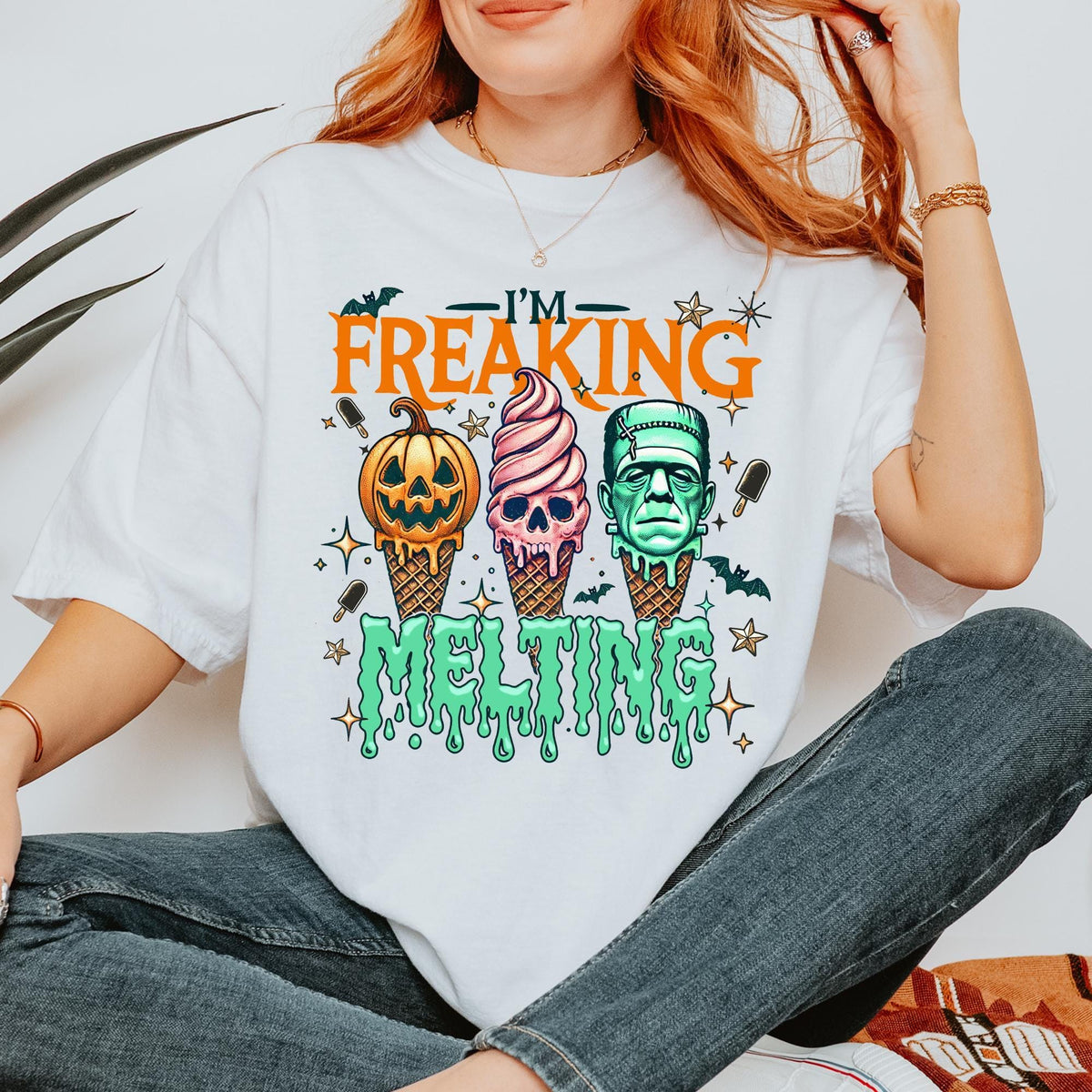 Summerween T-shirt, Summer Halloween T-shirt, Beach Shirt, Halloween Lover Trendy Womens Tee, Pumpkin Spooky Season Graphic Tees, Summer Tee