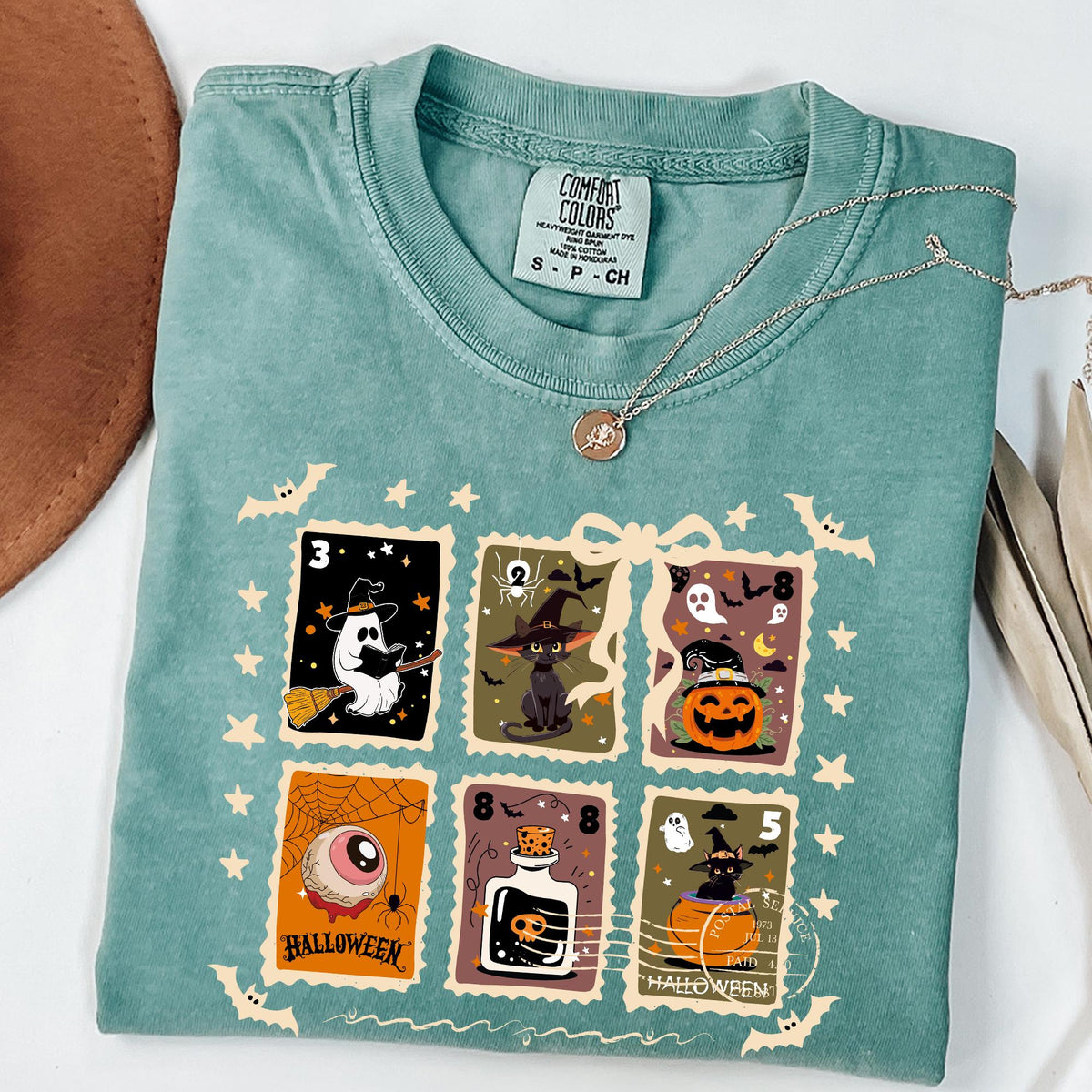 Comfort Colors® Halloween Shirt, Halloween Shirt, Retro Ghost Shirt, Women's Halloween Tee, Pumpkin Season Tee, Cute Ghost, Cute Fall Shirts