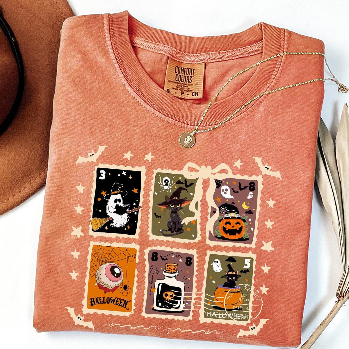 Comfort Colors® Halloween Shirt, Halloween Shirt, Retro Ghost Shirt, Women's Halloween Tee, Pumpkin Season Tee, Cute Ghost, Cute Fall Shirts