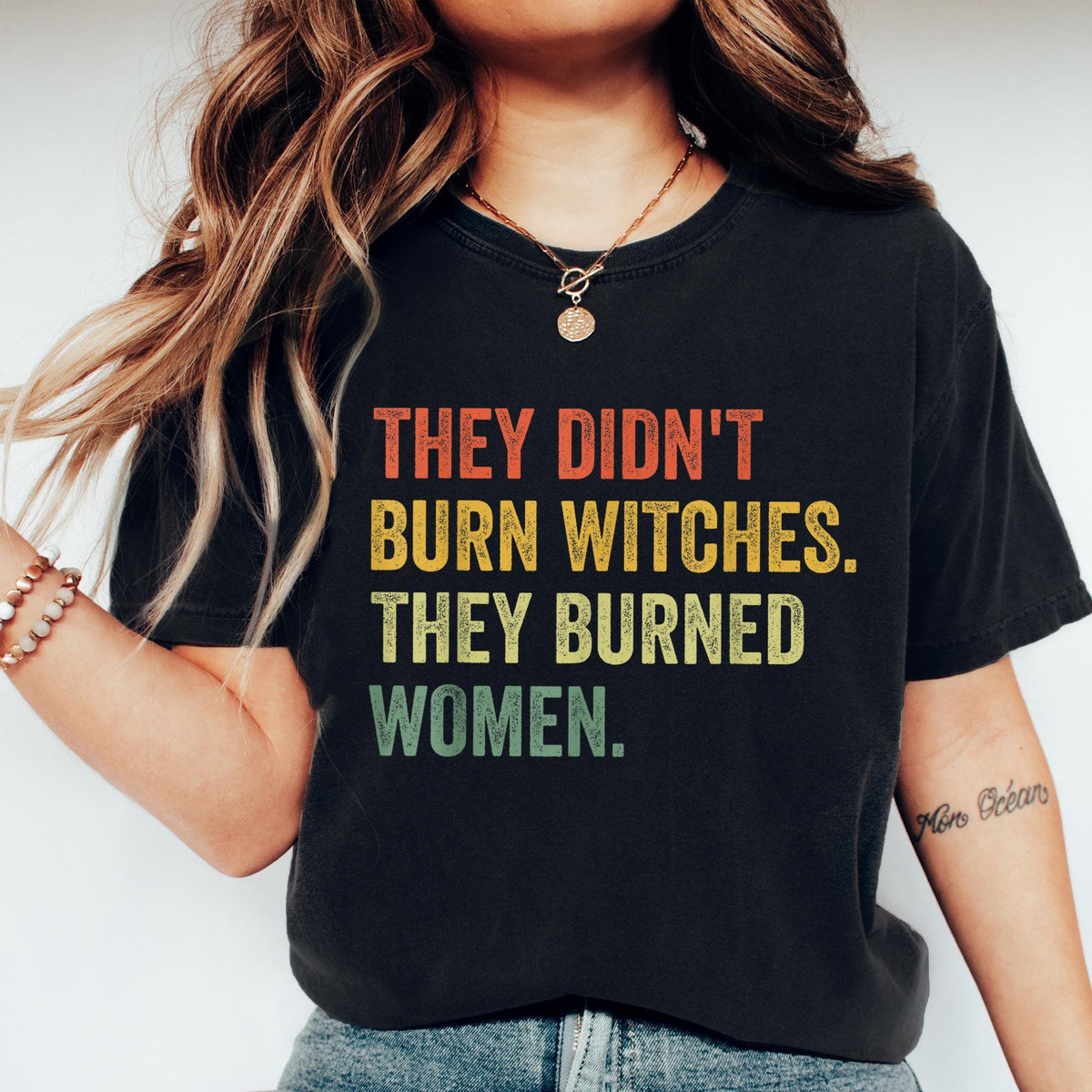 They Didn't Burn Witches They Burned Women Shirt, Feminist Witch Tee, Smash the Patriarchy, Women's Rights Top, Equality Tee,Comfort Colors®