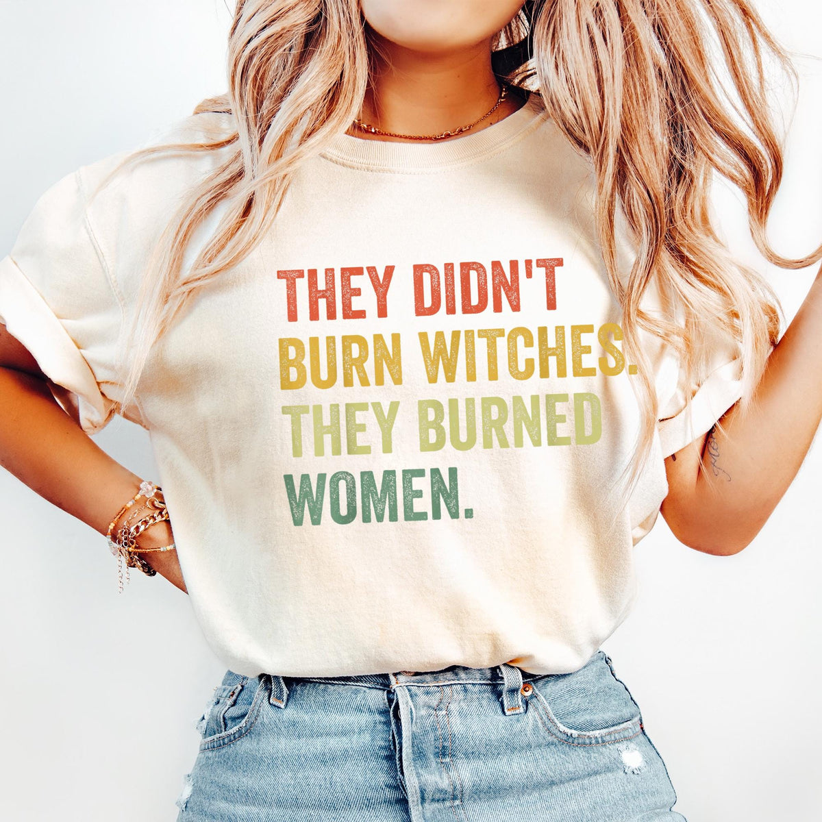 They Didn't Burn Witches They Burned Women Shirt, Feminist Witch Tee, Smash the Patriarchy, Women's Rights Top, Equality Tee,Comfort Colors®