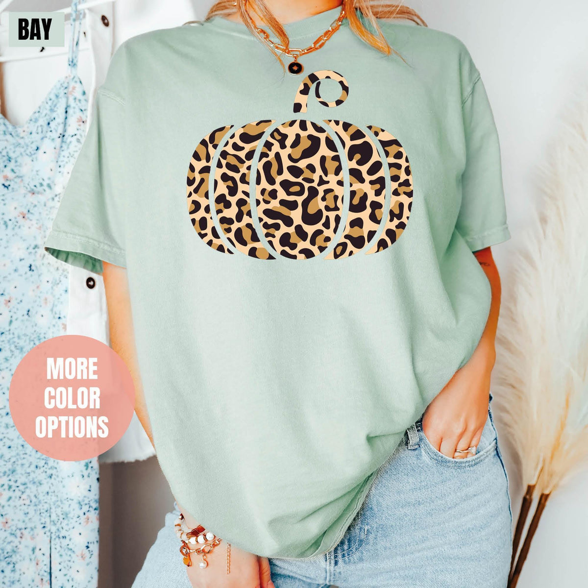 Leopard Pumpkin Shirt, Pumpkin Season Shirts, Comfort Colors®, Thanksgiving Shirt, Fall Shirt, Thanksgiving Gifts, Cute Leopard Pumpkin Fall