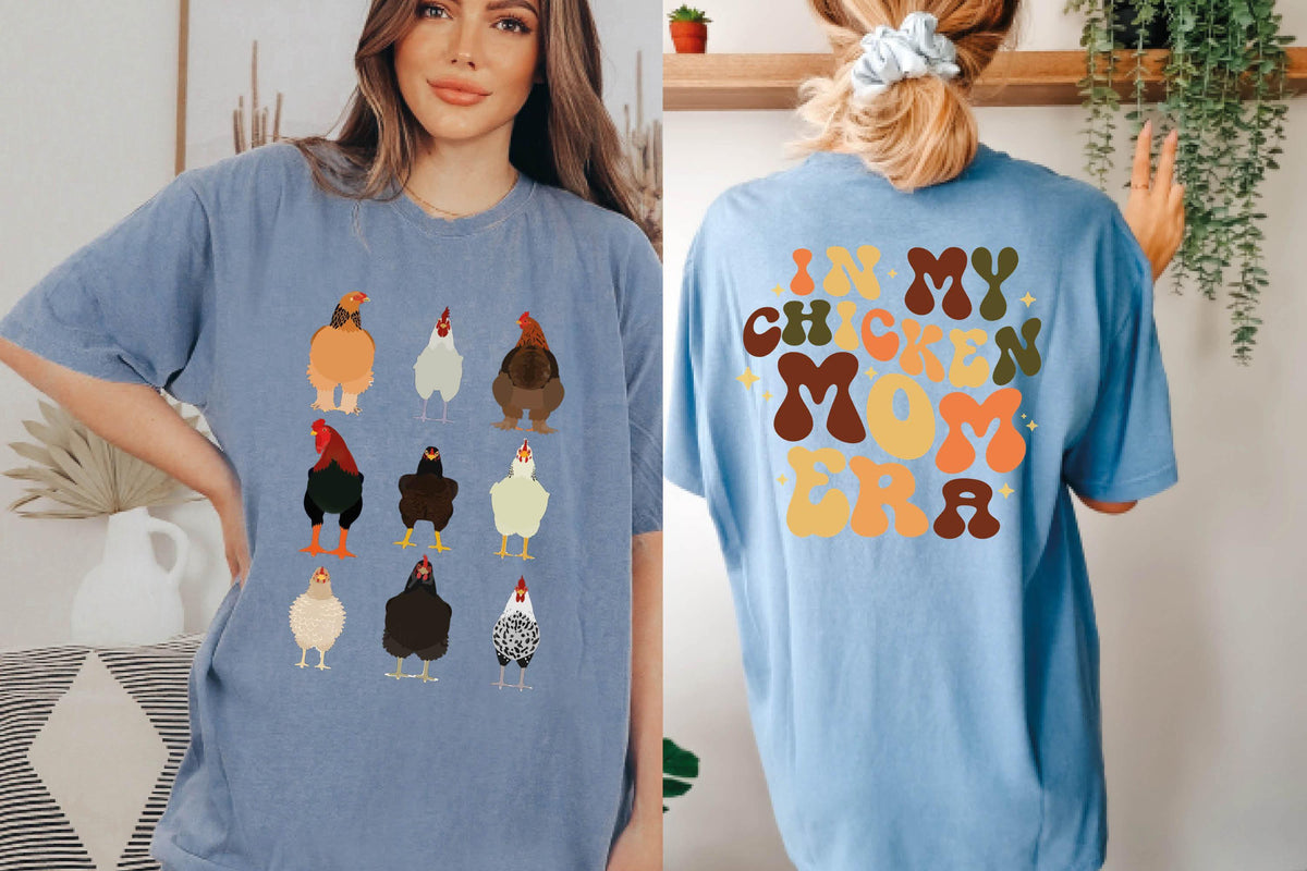 In My Chicken Mom Era Shirt, Funny Farm Gift, Comfort Colors®, Tonight We Fly Chicken Tee, Chicken Lady Tee, Thanksgiving Shirt, Farmer Tee