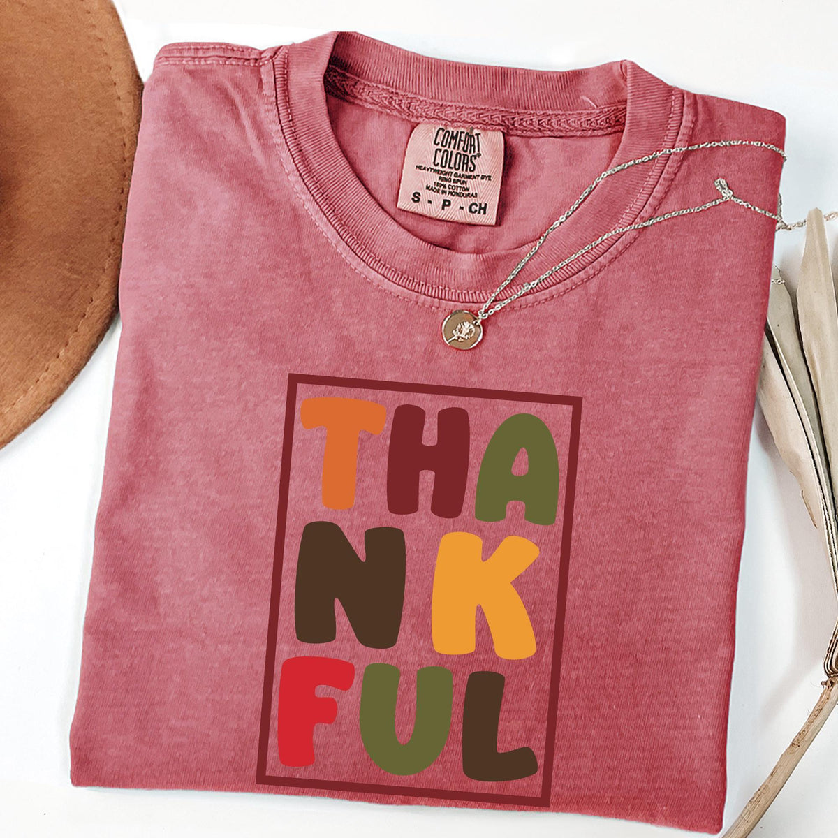 Thankful Shirt Comfort Colors®, Thanksgiving Sweatshirt, Cute Fall Crewneck, Fall Shirt, Religious Gift Idea, Autumn Tees, Retro Fall Season