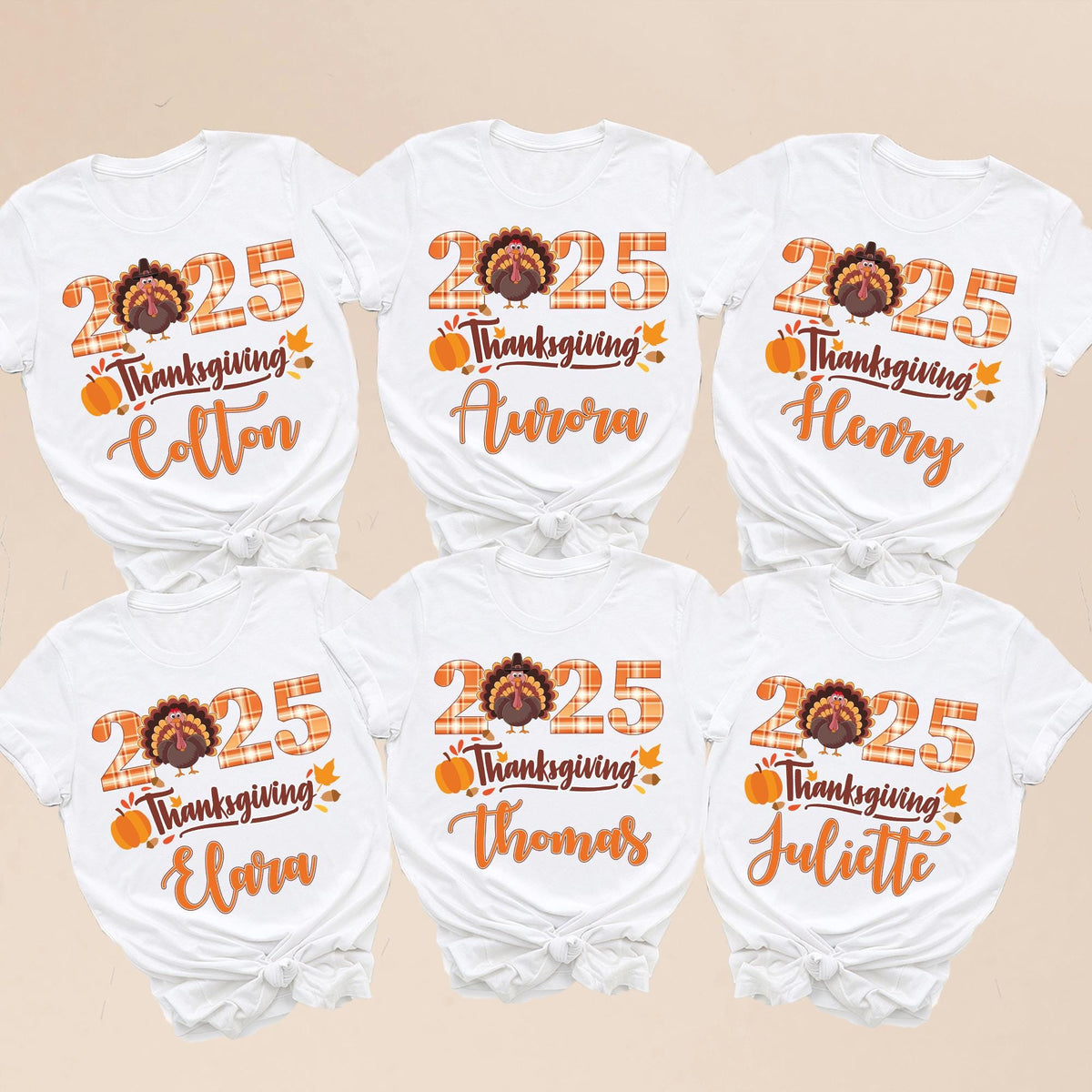 Thanksgiving Family Shirts, Turkey Matching Family Personalized Thanksgiving Shirt, Custom Thanksgiving Shirt 2025, Group Thanksgiving Shirt