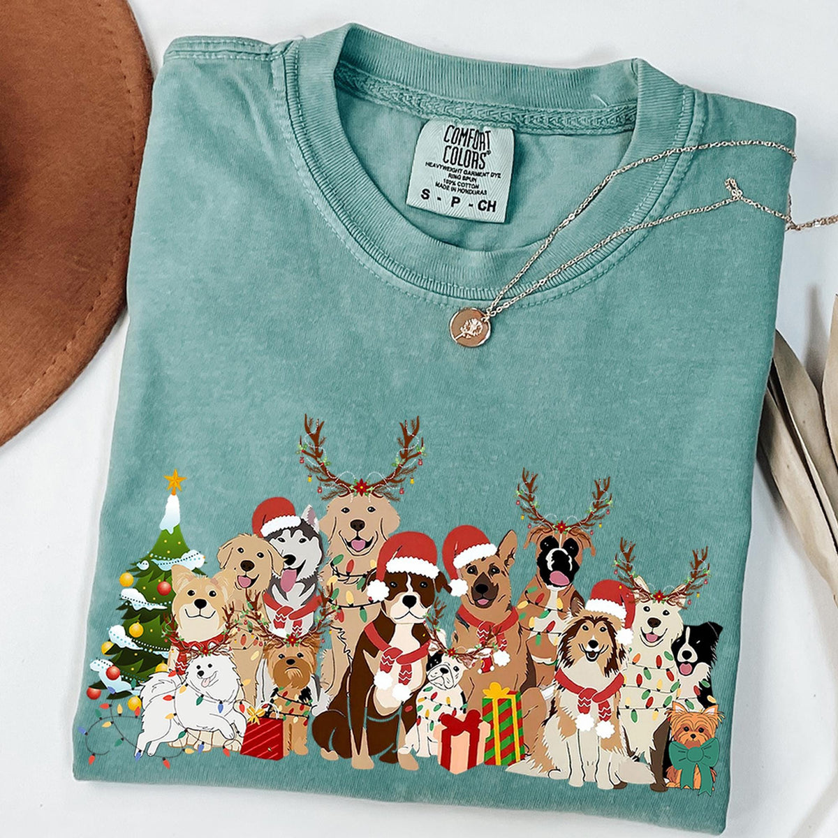 Christmas Dogs Shirt, Dog Lover Shirt, Holiday Shirt, Cute Christmas Shirt, Cute Gift for Dog Lover, Merry Christmas Shirts, Comfort Colors®