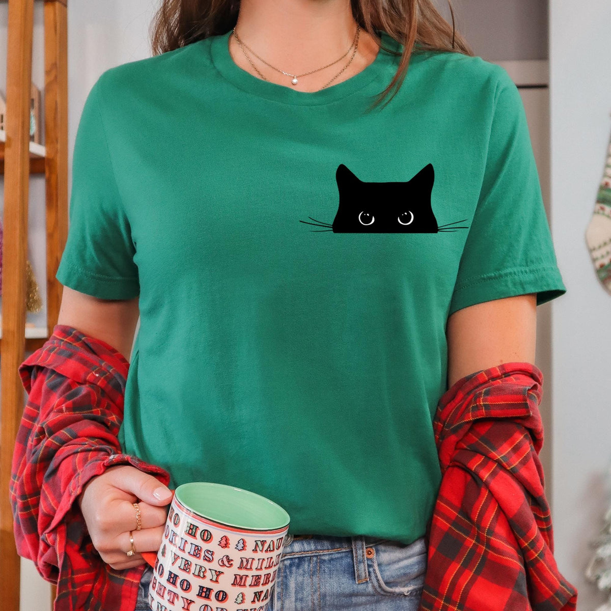 Cute Black Cat Halloween Sweatshirt, Womens Halloween Shirt, Halloween Party Shirt, Halloween Gifts, Fall Graphic T-shirt, Halloween Costume