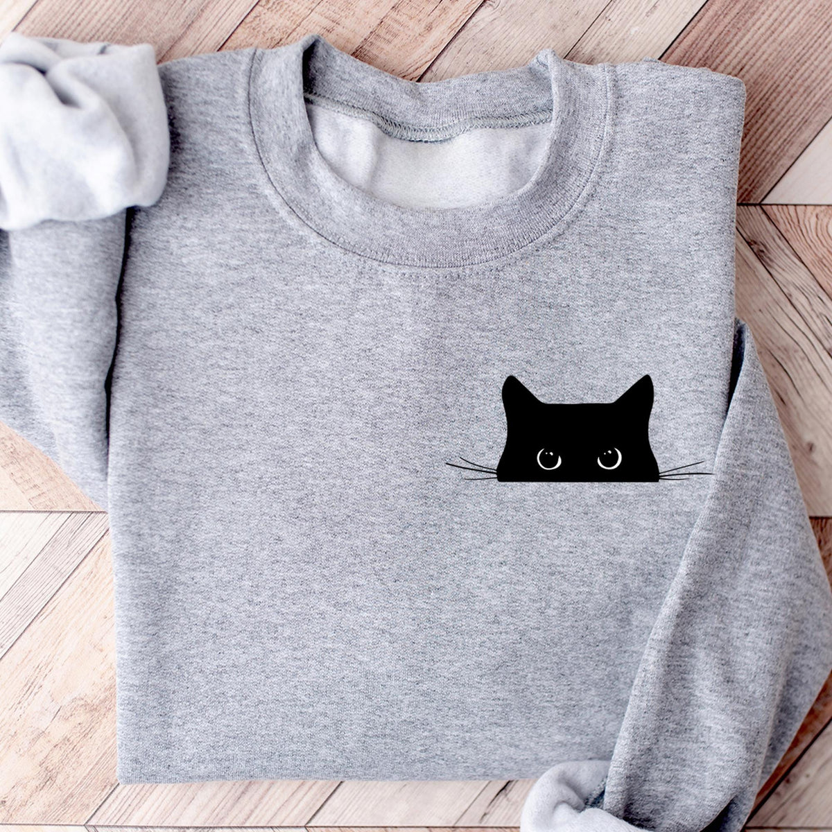 Cute Black Cat Halloween Sweatshirt, Womens Halloween Shirt, Halloween Party Shirt, Halloween Gifts, Fall Graphic T-shirt, Halloween Costume
