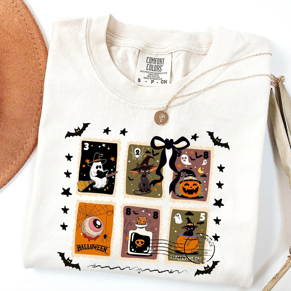 Comfort Colors® Halloween Shirt, Halloween Shirt, Retro Ghost Shirt, Women's Halloween Tee, Pumpkin Season Tee, Cute Ghost, Cute Fall Shirts