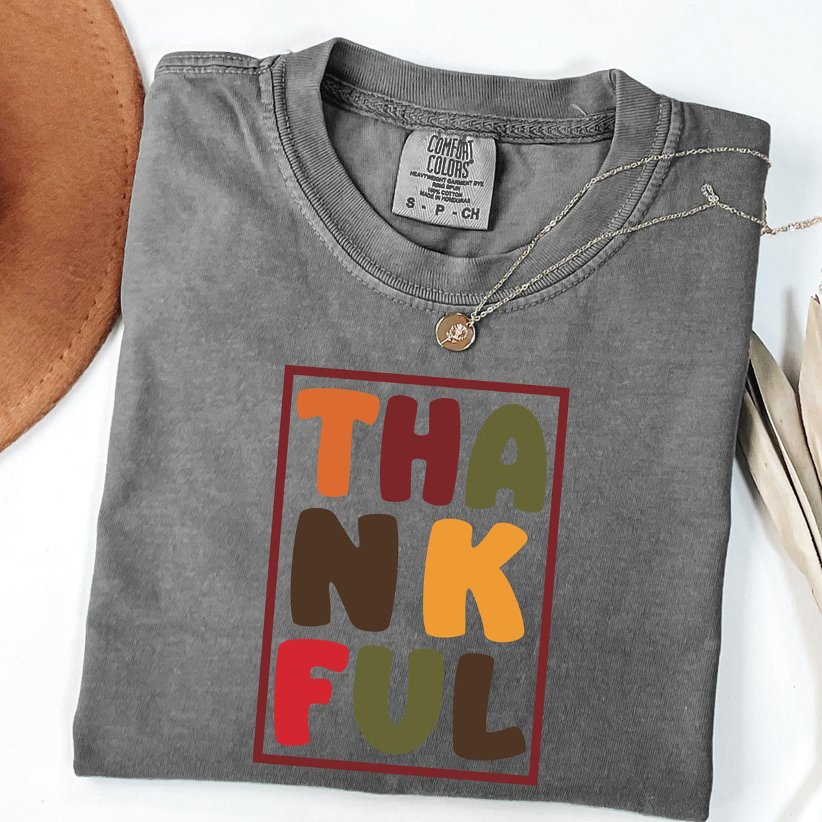Thankful Shirt Comfort Colors®, Thanksgiving Sweatshirt, Cute Fall Crewneck, Fall Shirt, Religious Gift Idea, Autumn Tees, Retro Fall Season