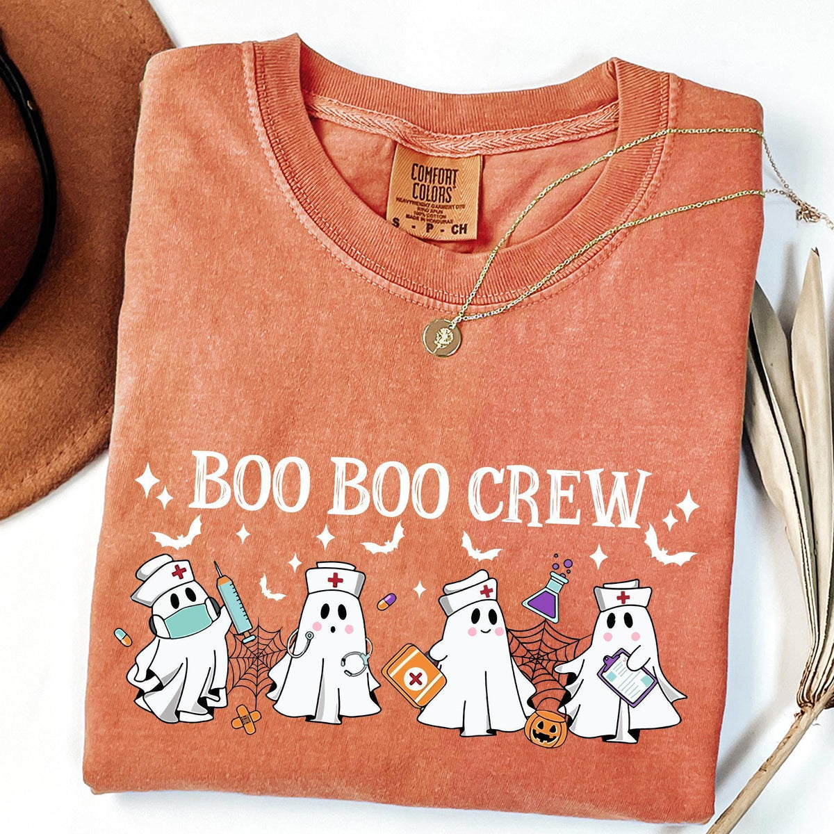 Comfort Colors® Halloween Nurse Shirt, Boo Boo Crew, Nurse Gift For Women, Spooky Season Shirt, Nurse Fall Shirt, Nurse Halloween, Nurse Tee