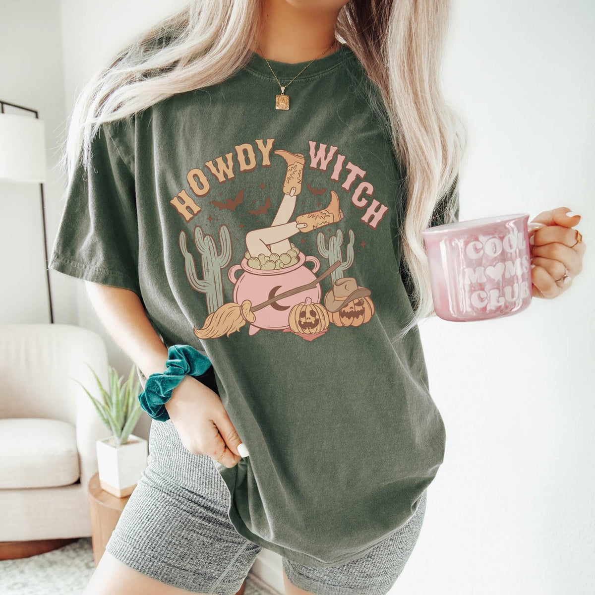 Howdy Witches, Cowgirl, Country, Western Halloween Shirt, Cowgirl T-Shirt, Comfort Colors®, Halloween Western Graphic Tee, Howdy Witch Shirt