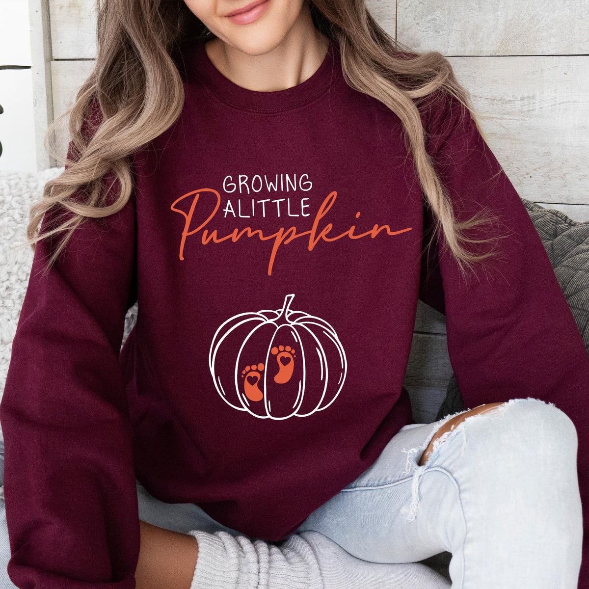 Growing A Little Pumpkin Shirt, Fall Maternity Sweater, Pregnancy Thanksgiving Sweatshirt, Fall Pregnancy Announcement, Gift Pregnancy Shirt