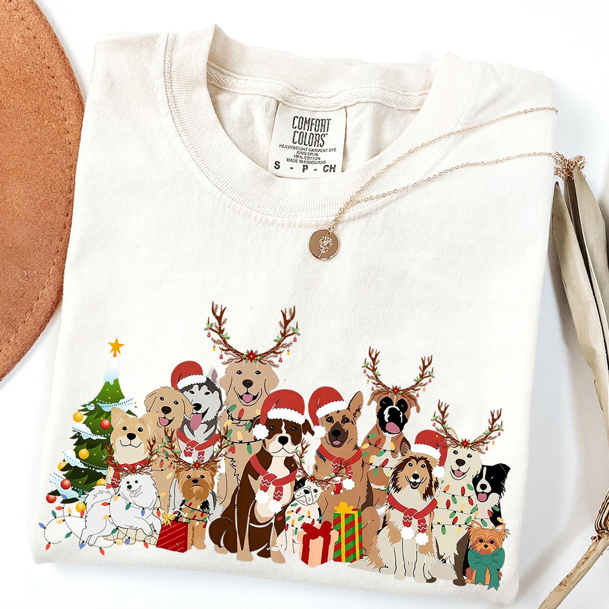 Christmas Dogs Shirt, Dog Lover Shirt, Holiday Shirt, Cute Christmas Shirt, Cute Gift for Dog Lover, Merry Christmas Shirts, Comfort Colors®