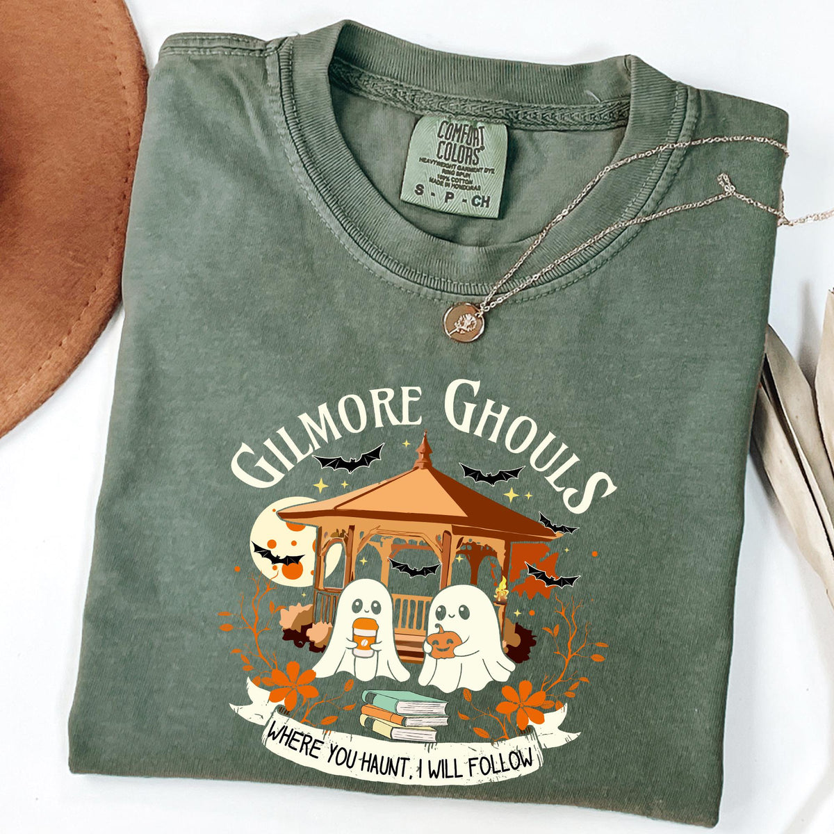 Gilmore Ghouls Shirt, Halloween Fall Vibes Tshirt, Comfort Colors® Autumn Festival Shirt, Halloween Gift, Spooky Gilmore Ghouls Fan Sweater
