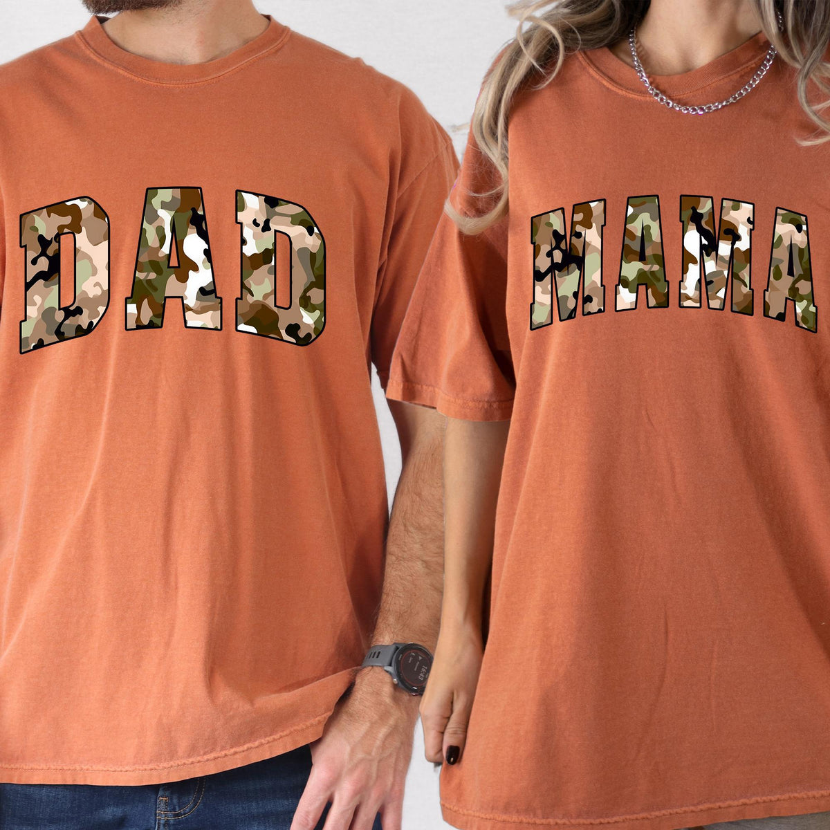 Comfort Colors® Mom Dad Shirts, Matching Custom Mama & Dad T-Shirts, Christmas Gifts, Pregnancy Announcement, New Dad T-shirt, New Mom Gifts