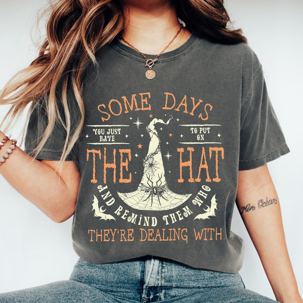 Funny Witch Shirt, Some Days I Just Have To Put On The Hat Remind Them Who They Are Dealing With, Funny Witchcraft, Funny Witch shirt
