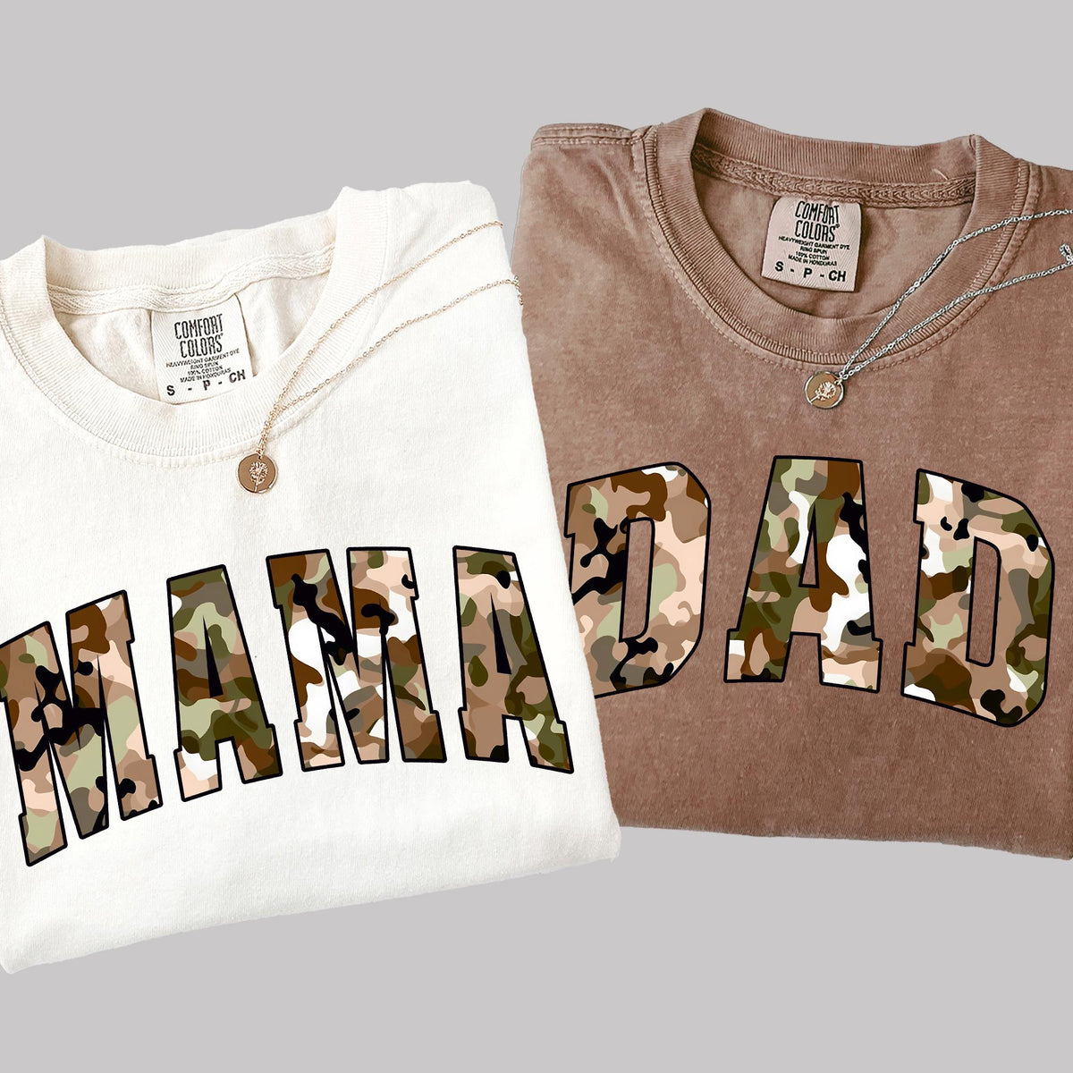 Comfort Colors® Mom Dad Shirts, Matching Custom Mama & Dad T-Shirts, Christmas Gifts, Pregnancy Announcement, New Dad T-shirt, New Mom Gifts