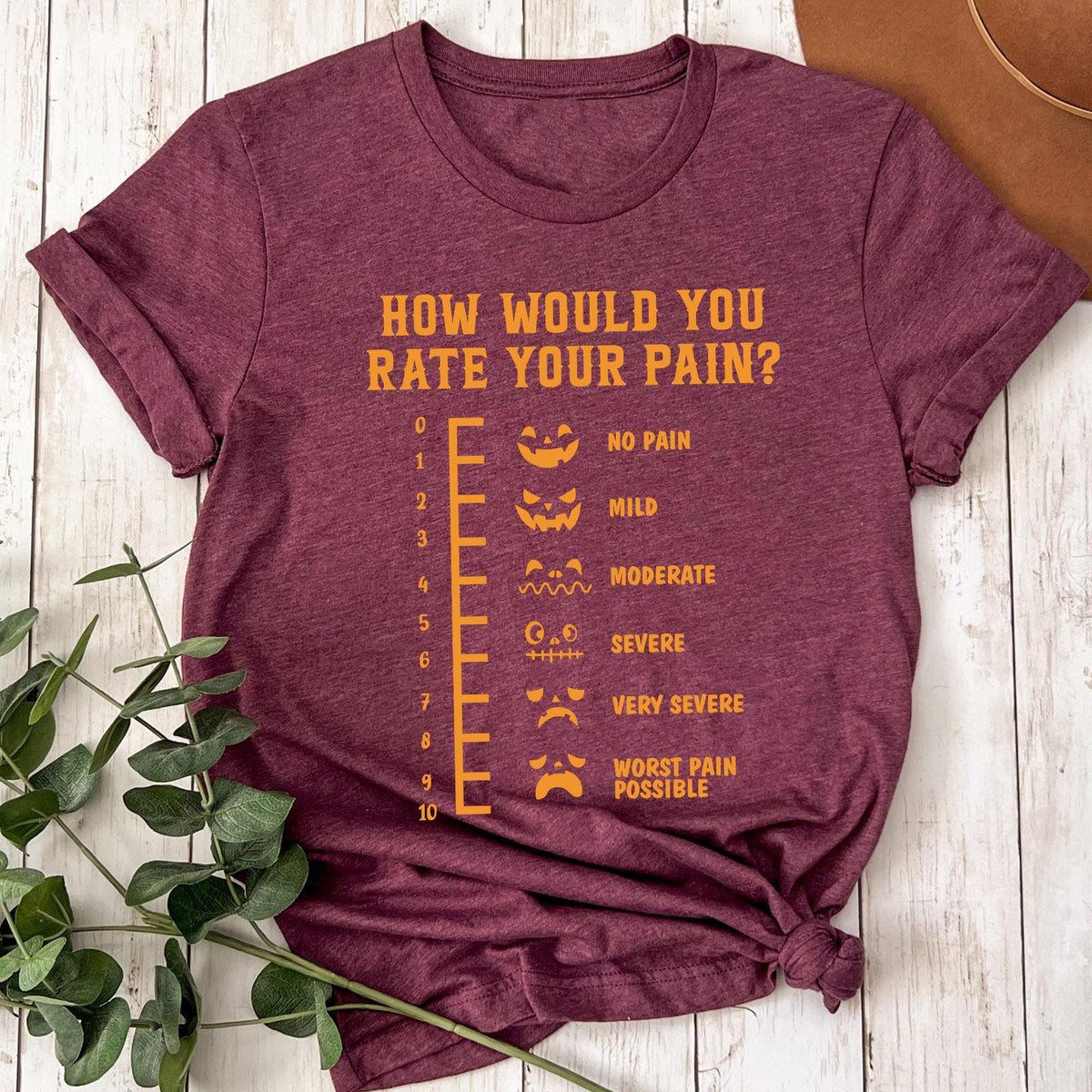Funny Halloween Nurse Tee, How Would You Rate Your Pain, Halloween ER Shirt,Spooky Season Nurse Tee, Nursing Appreciation, Funny Nurse Shirt