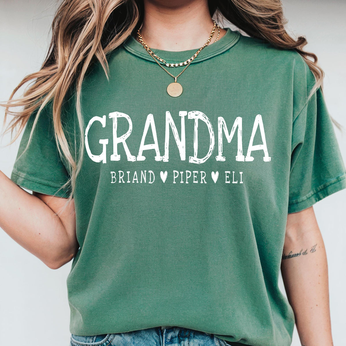 Personalized Grandma Shirt, Nana Shirt, Personalized Grandma Gift, Christmas Gift for Grandma, Customized Mother's Day Gift, Comfort Colors®