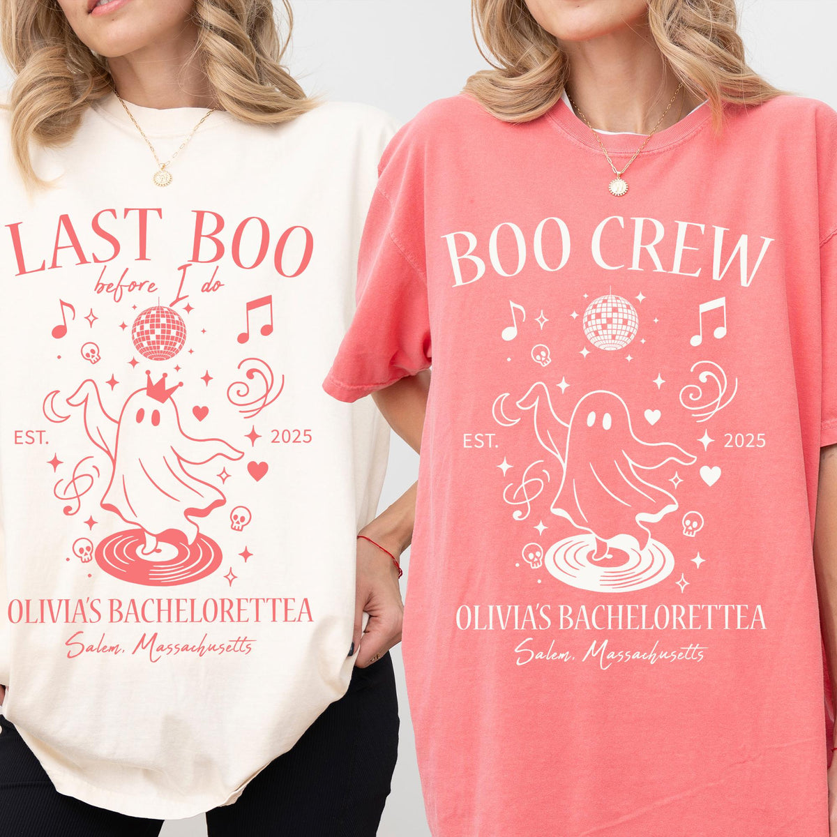 Halloween Ghost Bachelorette Party Shirts, Last Boo, Boo Crew T-shirt, Spooky Bachelorette Shirts Comfort Colors®, Bridal Shower Party Gifts