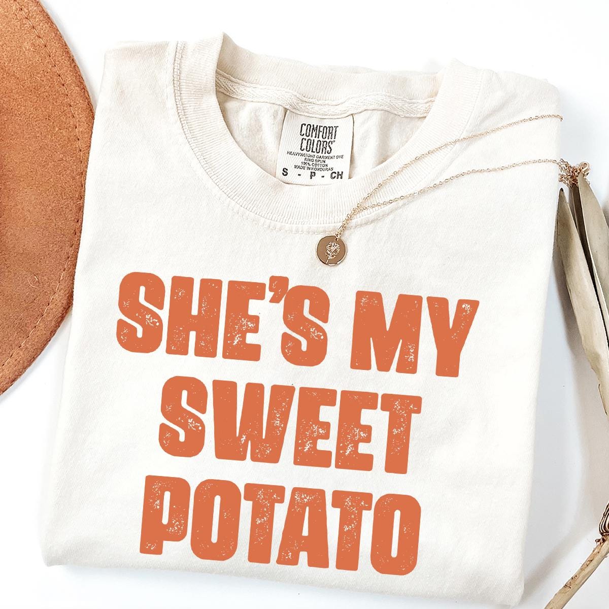 Thanksgiving Couples Comfort Colors® Shirt, Funny Thanksgiving Best Friends Shirts, She's My Sweet Potato I Yam Matching Husband Wife Shirts