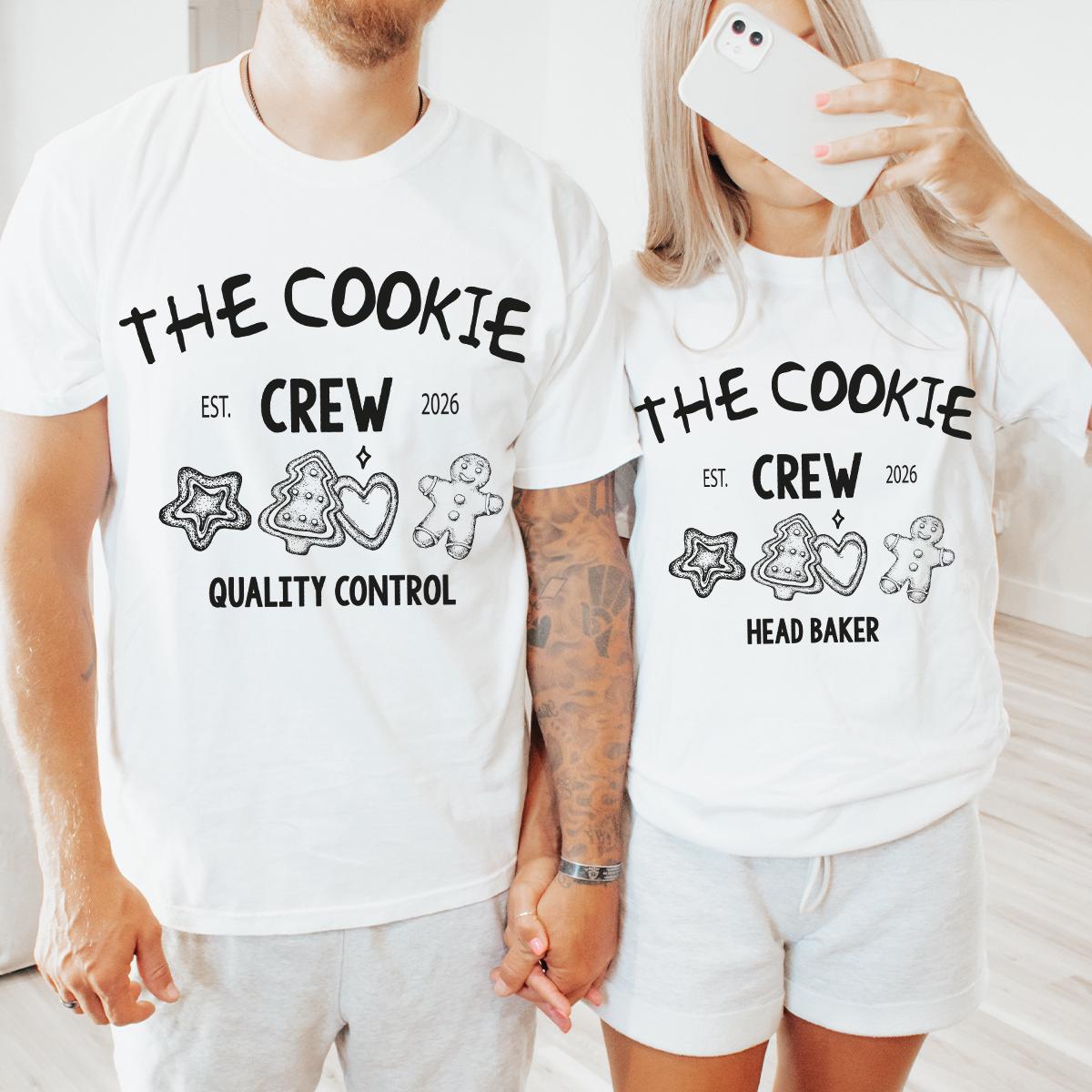 Custom Christmas Cookie Crew Shirt Comfort Colors®, Matching Family Christmas Shirts, Family Group Christmas T-shirt, Christmas Baking Shirt