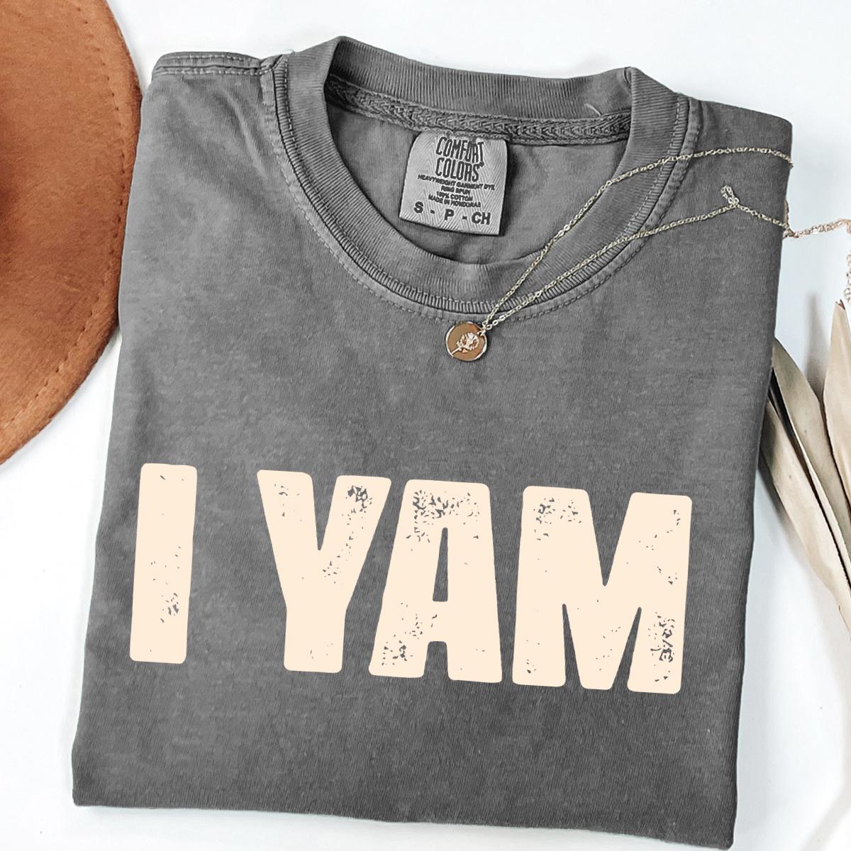 Thanksgiving Couples Comfort Colors® Shirt, Funny Thanksgiving Best Friends Shirts, She's My Sweet Potato I Yam Matching Husband Wife Shirts