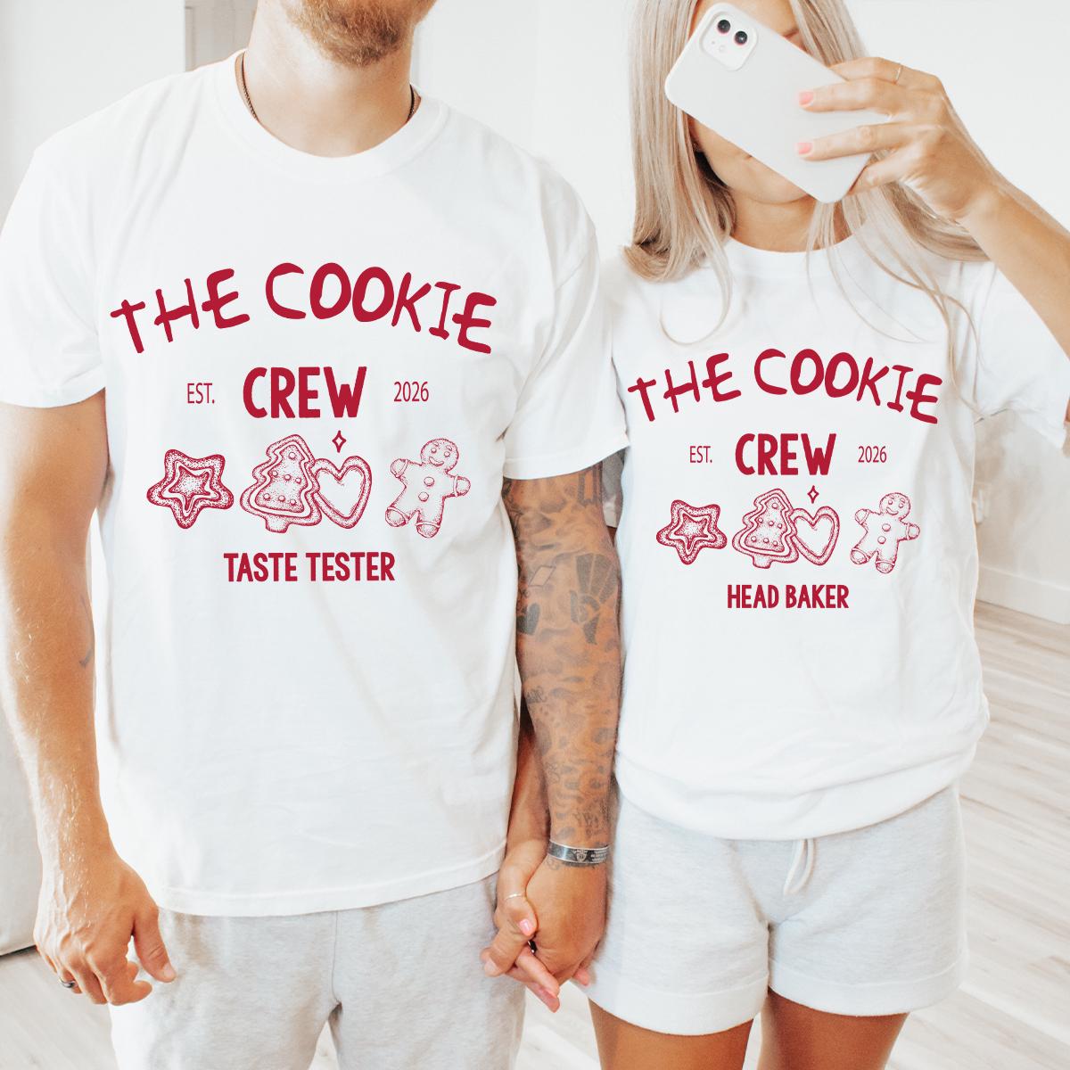 Custom Christmas Cookie Crew Shirt Comfort Colors®, Matching Family Christmas Shirts, Family Group Christmas T-shirt, Christmas Baking Shirt