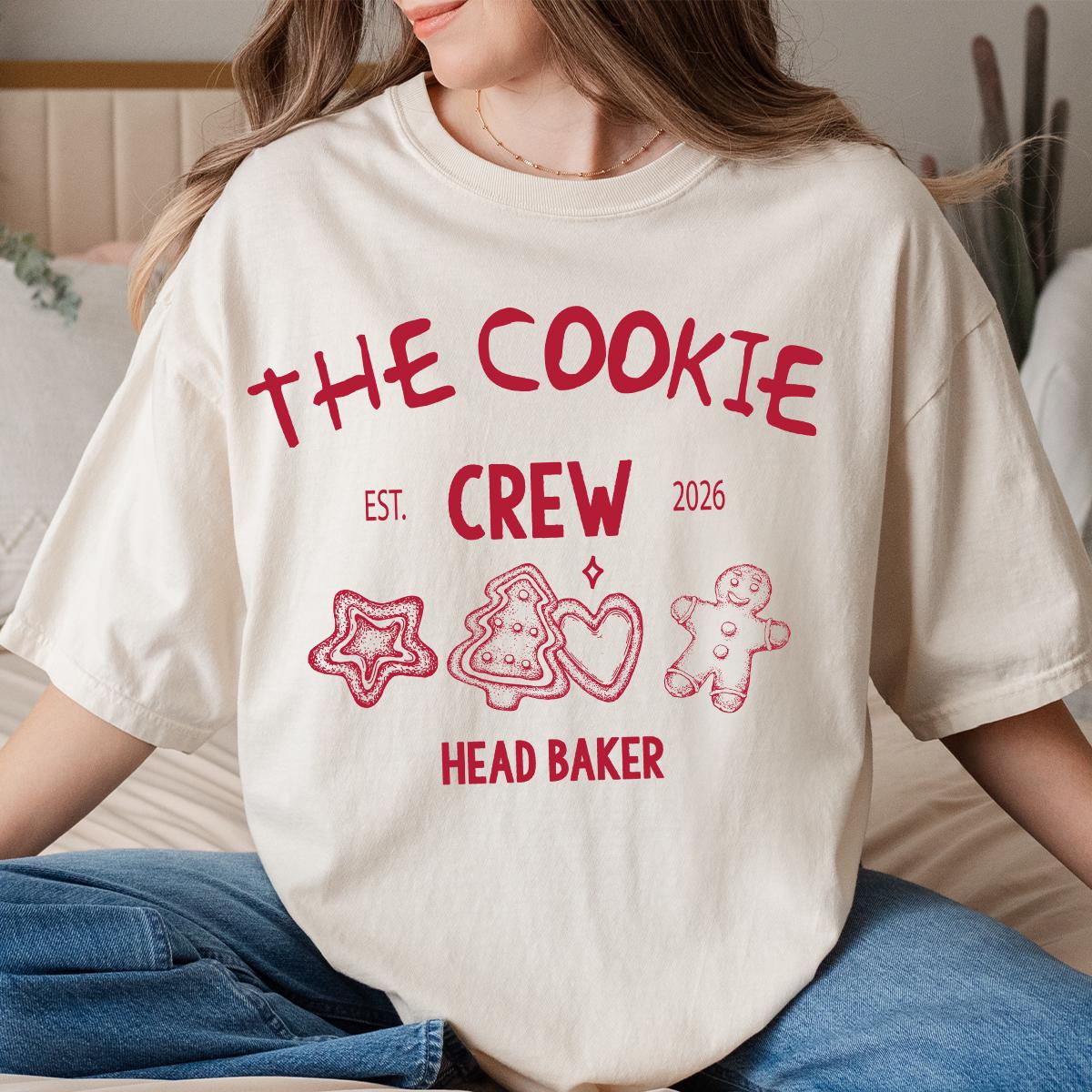 Custom Christmas Cookie Crew Shirt Comfort Colors®, Matching Family Christmas Shirts, Family Group Christmas T-shirt, Christmas Baking Shirt