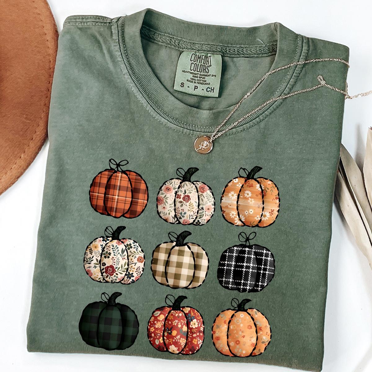 Comfort Colors® Pumpkin Season T-Shirt, Autumn Fall Shirt, Thanksgiving Shirt, Fall Pumpkin Shirt, Fall Pumpkin Shirt, Variety Pumpkin Shirt