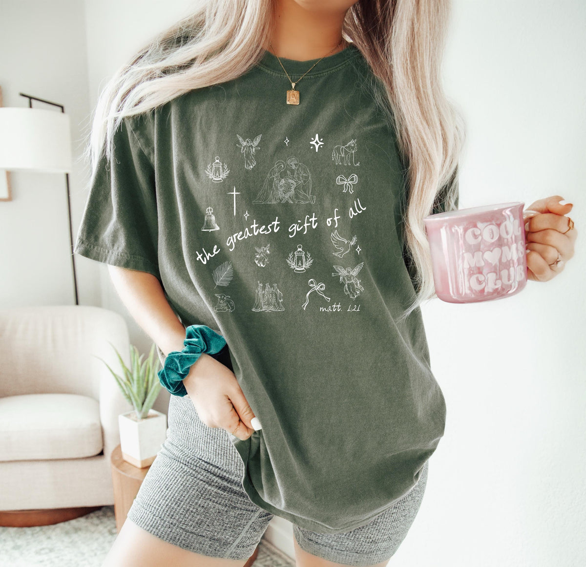 Comfort Colors® Christian Christmas Shirt, Nativity Shirt, Christian Shirt, Religious Christmas Shirt, Holiday Christian, Bible Verse Shirts