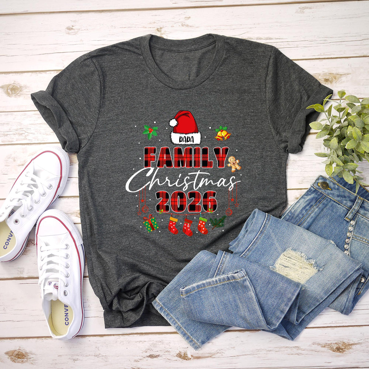 Family Christmas Shirt 2025, Personalized Christmas Shirt, Matching Family Christmas Shirts, Xmas Family Outfit Gift, Custom Holiday T-shirt