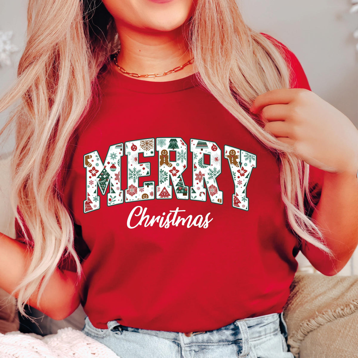Retro Merry Christmas Sweatshirt, Holiday Crewneck For Women, Winter Gift, Family Matching Xmas Shirt, Merry Christmas Tee,Xmas Holiday Gift