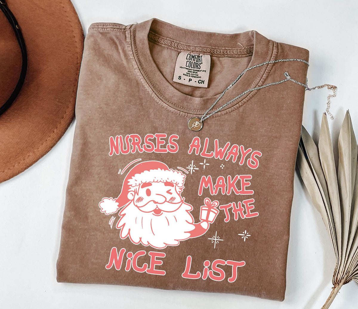 Comfort Colors® Nurse Christmas Shirt, NICU Nurse Practitioner Shirt, Christmas Gift for ICU Nurse, Nurse Holiday Shirt Gifts, Xmas T-shirts