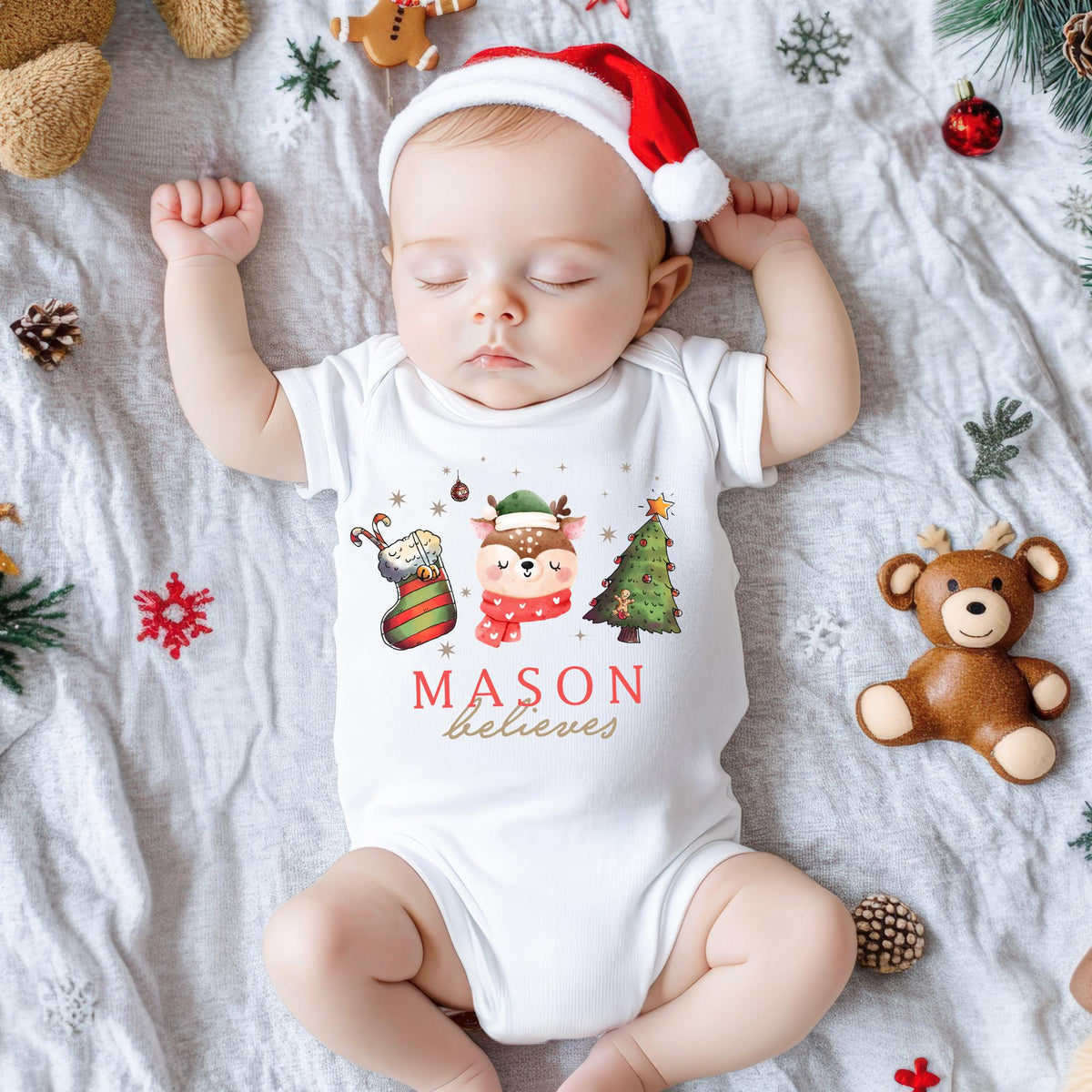 Personalised Family Matching Christmas Jumper Matching Christmas Sweatshirts, Believes Christmas Jumper Adult and Child Matching, Christmas